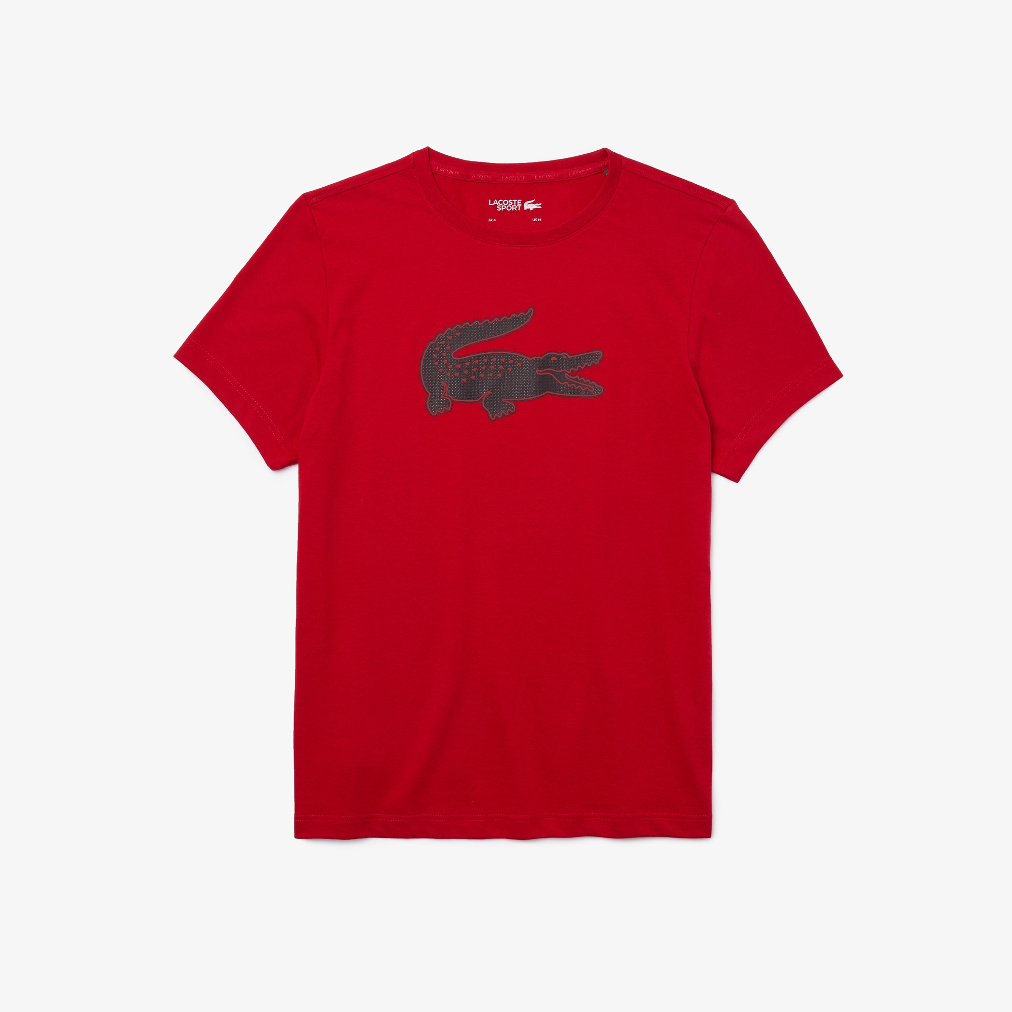 LACOSTE T-Shirt with short sleeve made from cotton with polyester